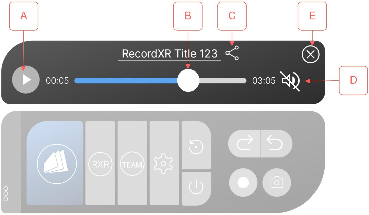 RecordXR Panel