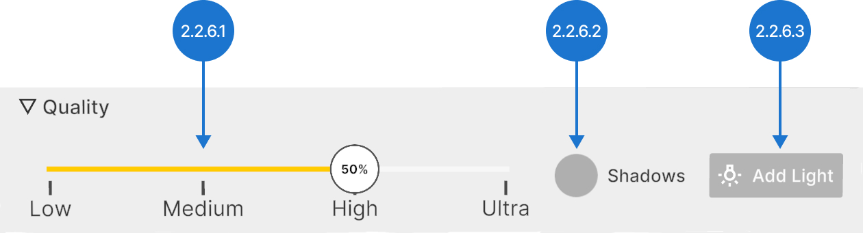Quality settings