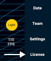 Open License tab
