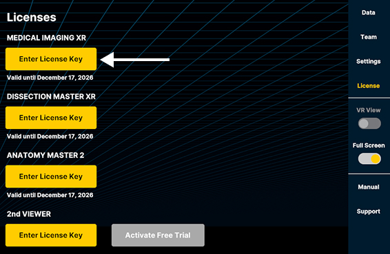 Enter License Key