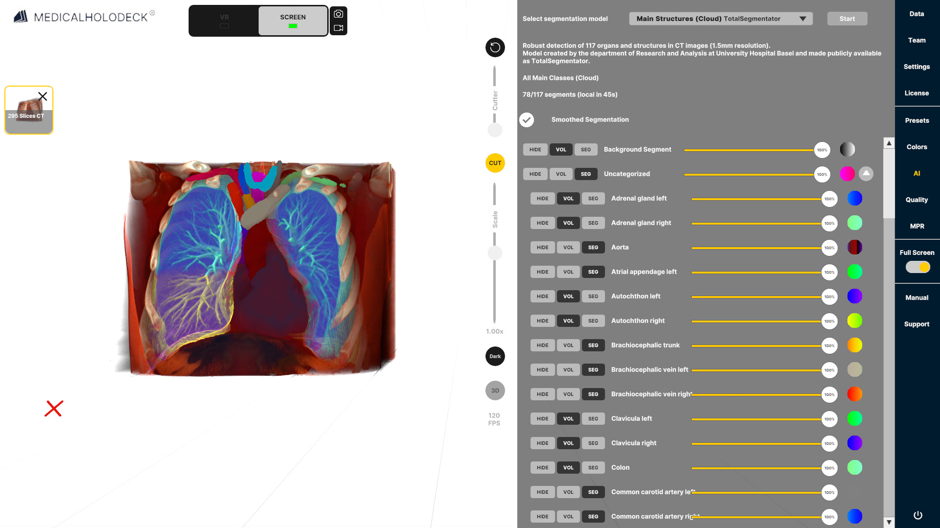 Segmented data