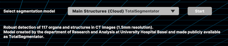 Select segmentation model