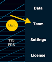 Open Team section