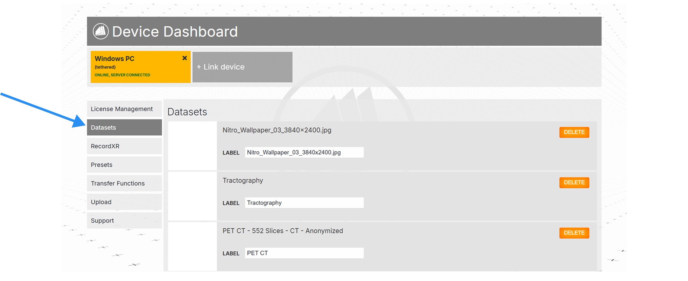 Accessing files via Link