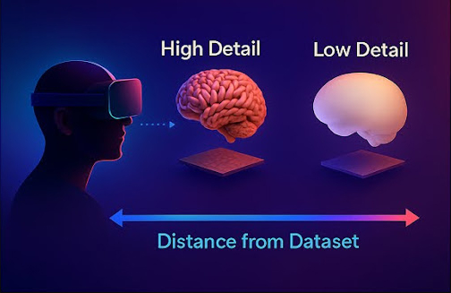 Distance from dataser